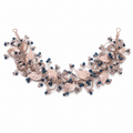 Elegant Leaf & Bead Hair Bun Accessory