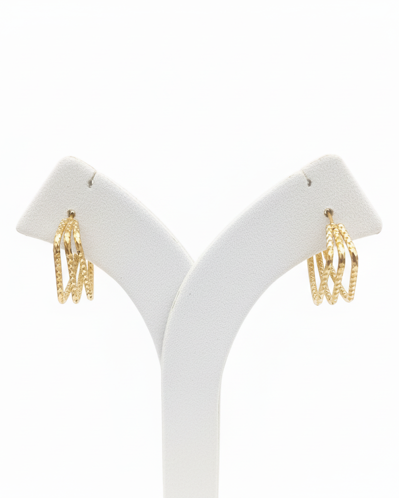 Enhanced Earrings with White Stand