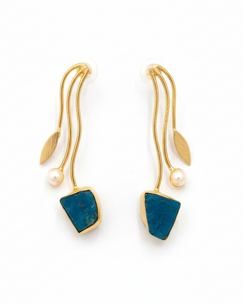 Enhanced Flowing Curve Earrings