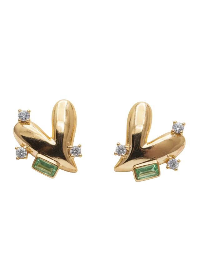 Enhanced Petal Stud Earrings