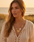 Bow & Pearl Charm Necklace
