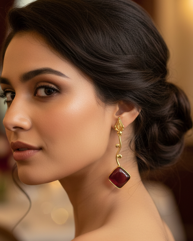 Lifestyle Image - Vine Earrings