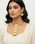 Modern model in ivory Indo-western