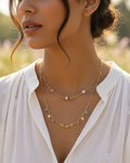 Two-Layered Gold Chain Necklace Lifestyle