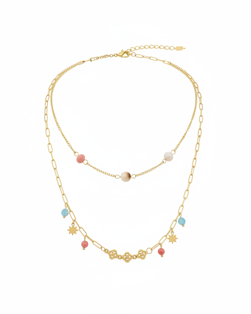 Two-Layered Gold Chain Necklace