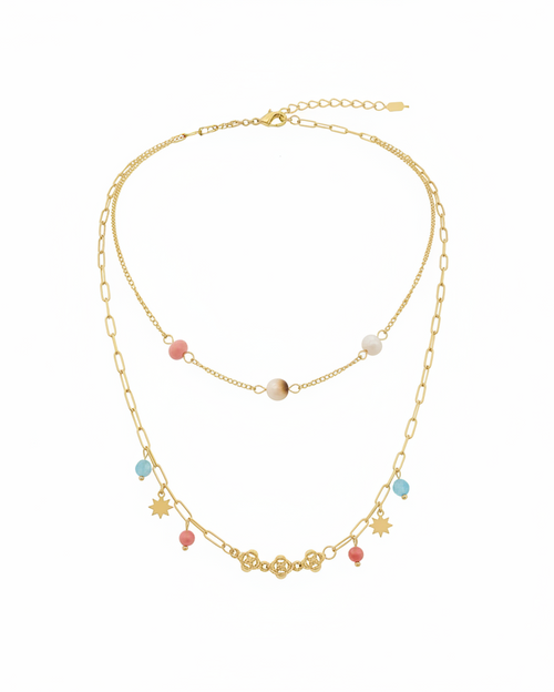 Two-Layered Gold Chain Necklace